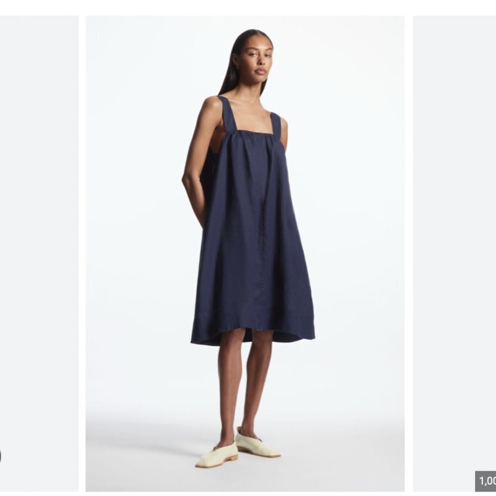 COS Navy Blue Sleeveless Dress